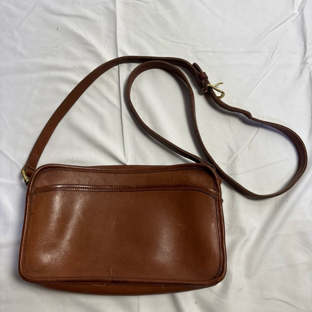 Coach Vintage Brown Leather Crossbody Bag